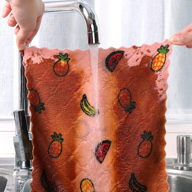 5pcs Super Absorbent Reusable Kitchen Dishcloths