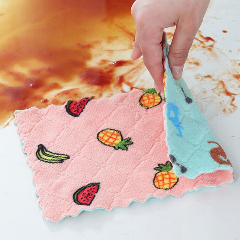 5pcs Super Absorbent Reusable Kitchen Dishcloths