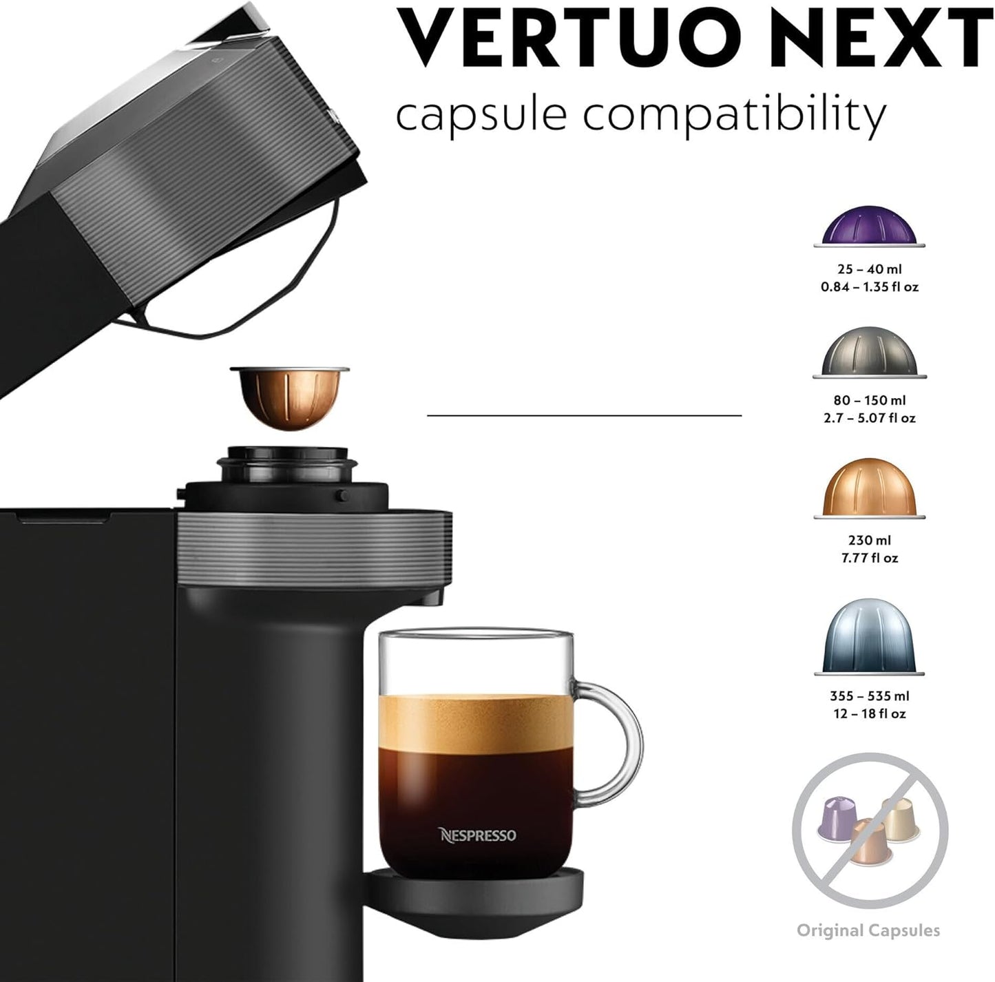 Vertuo Next Coffee Machine + 30 Pods