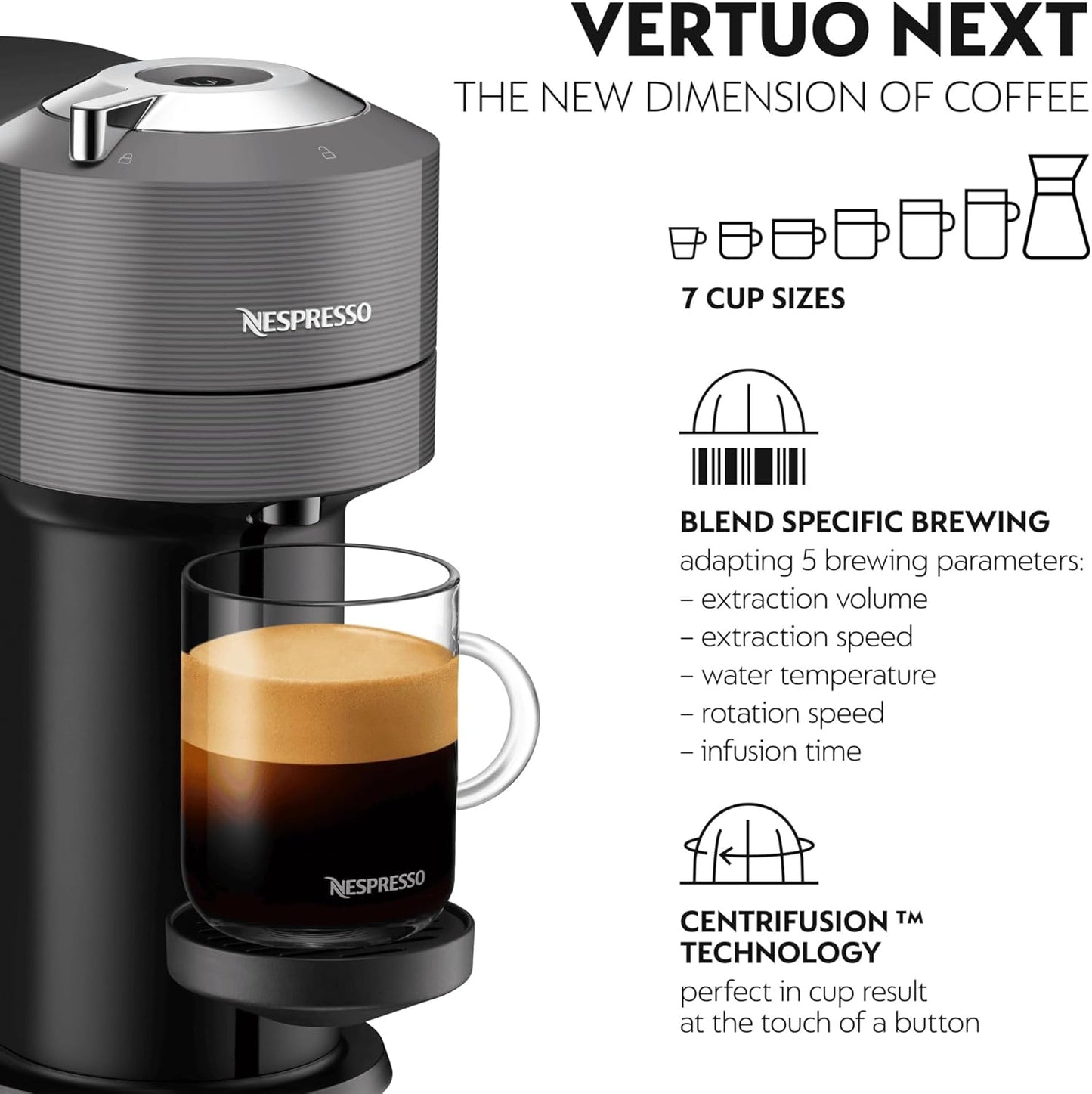 Vertuo Next Coffee Machine + 30 Pods