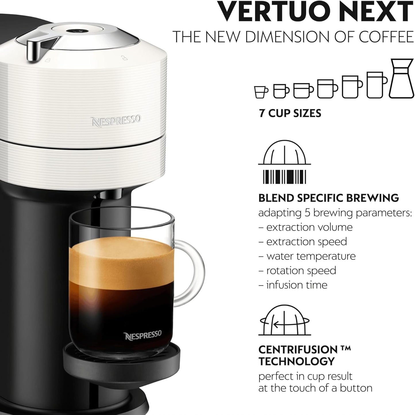 Vertuo Next Coffee Machine + 30 Pods