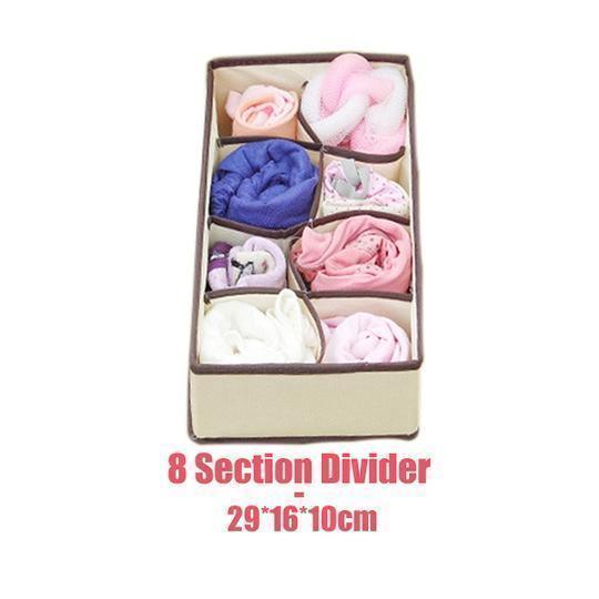 Foldable Underwear Drawer Organizer Set (4pcs)
