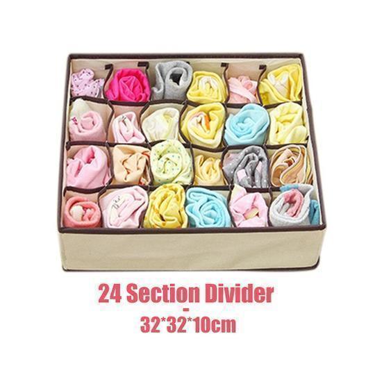 Foldable Underwear Drawer Organizer Set (4pcs)