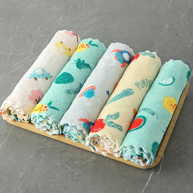 5pcs Super Absorbent Reusable Kitchen Dishcloths
