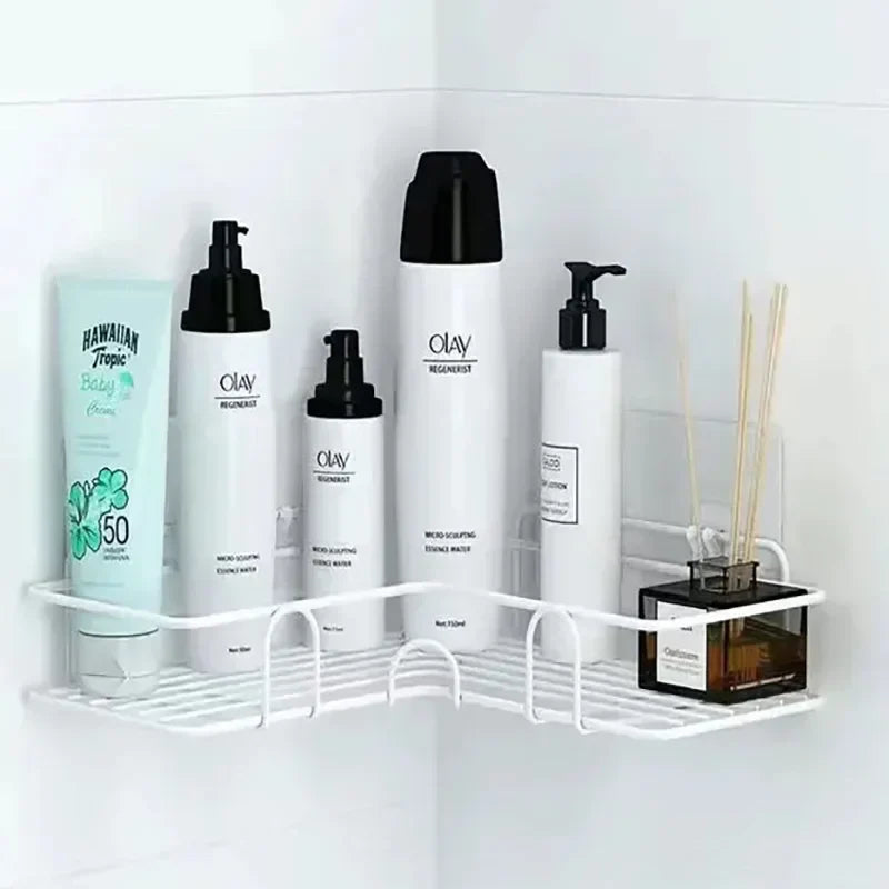Bathroom Supplies Floating Wall Shelf Metal Organizer