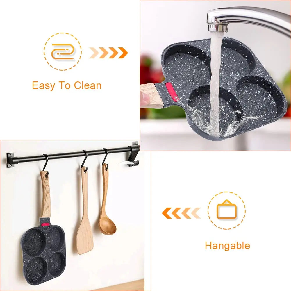 Mini Nonstick Egg Frying Pan for Omelettes & More