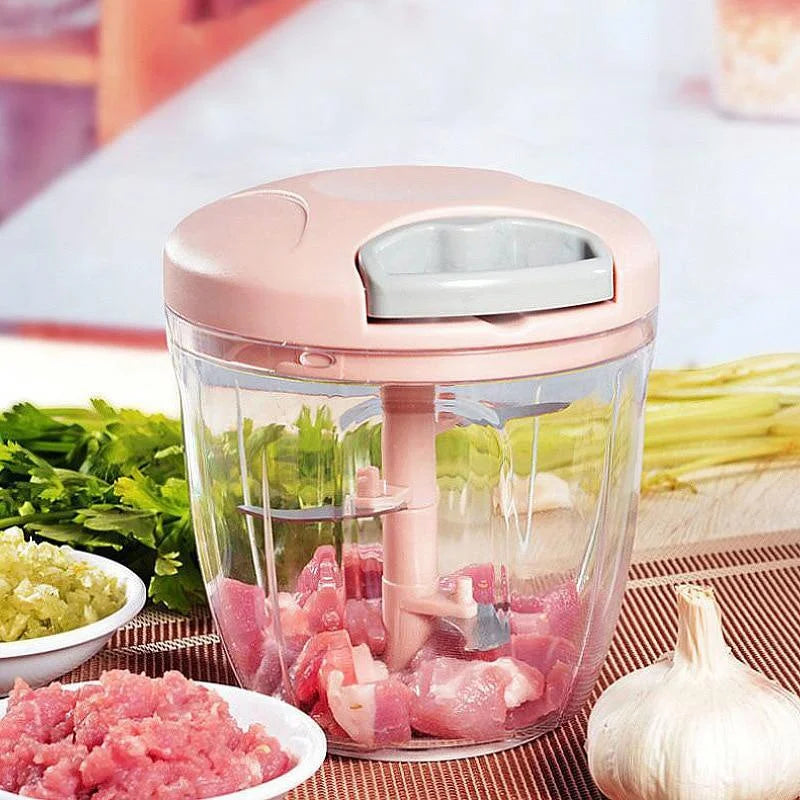 500/900ML Manual Meat & Garlic Mincer Chopper