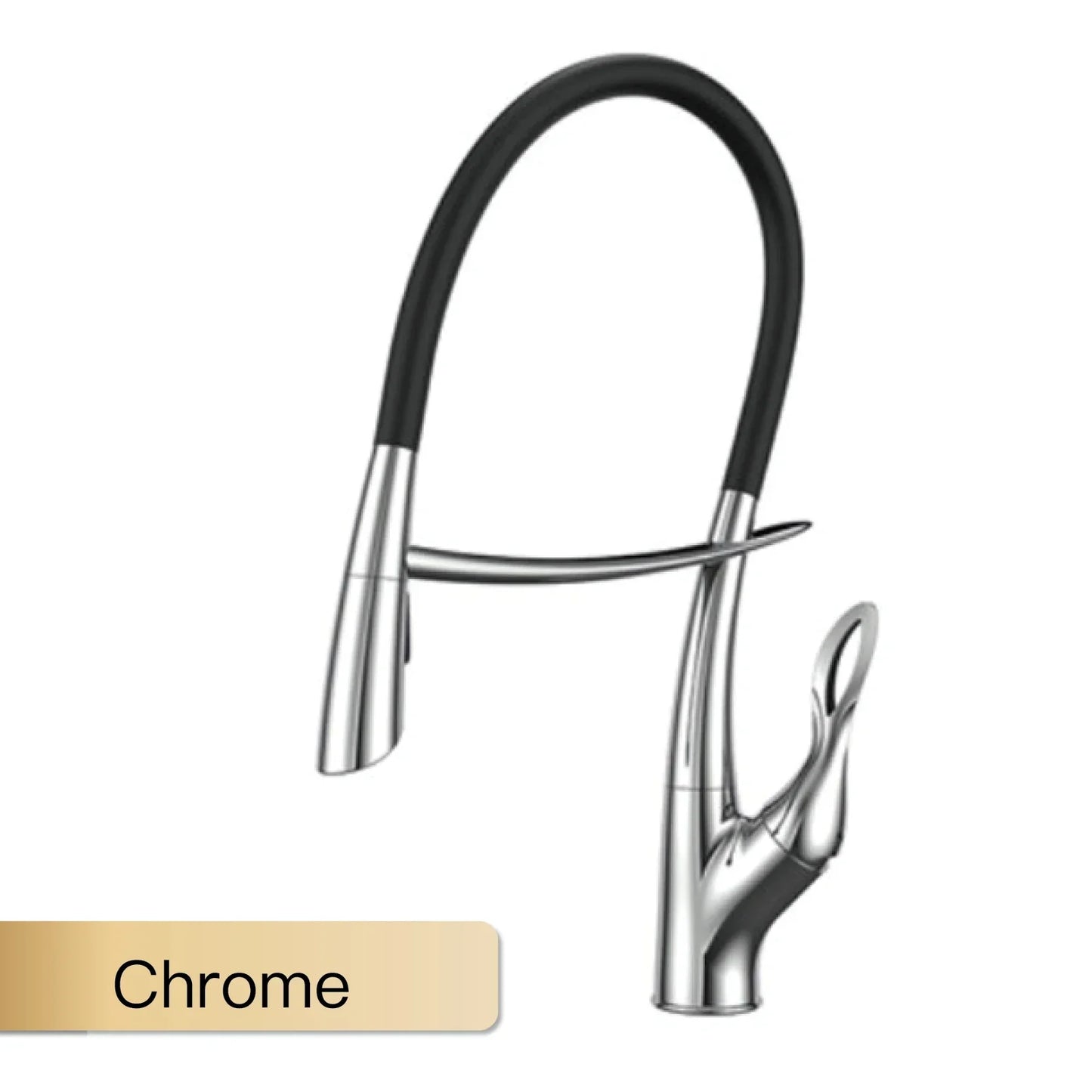 Luxury Gunmetal Pull-Down Modern Kitchen Faucet