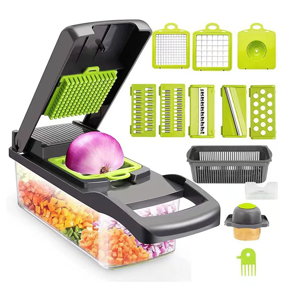 Vegetable Chopper & Slicer with Container