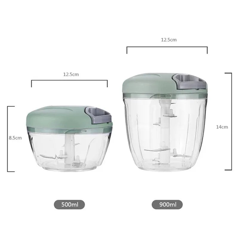 500/900ML Manual Meat & Garlic Mincer Chopper