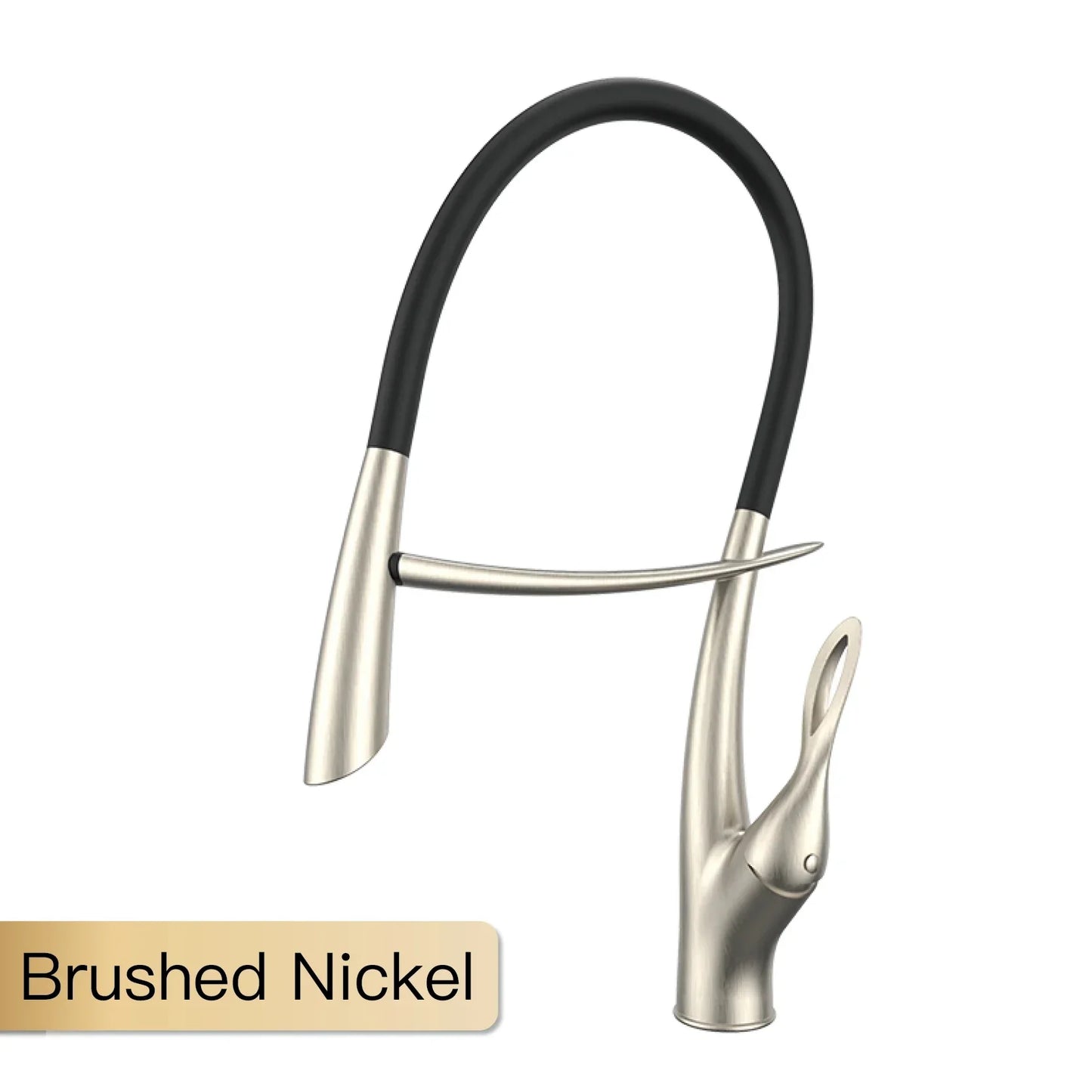 Luxury Gunmetal Pull-Down Modern Kitchen Faucet