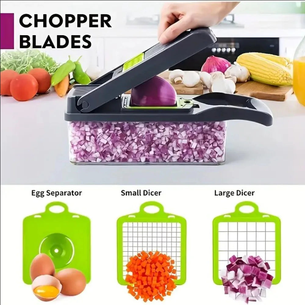 Vegetable Chopper & Slicer with Container