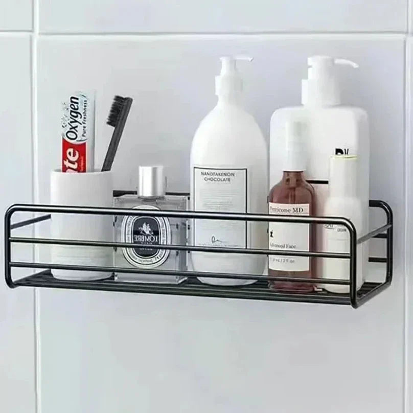 Bathroom Supplies Floating Wall Shelf Metal Organizer