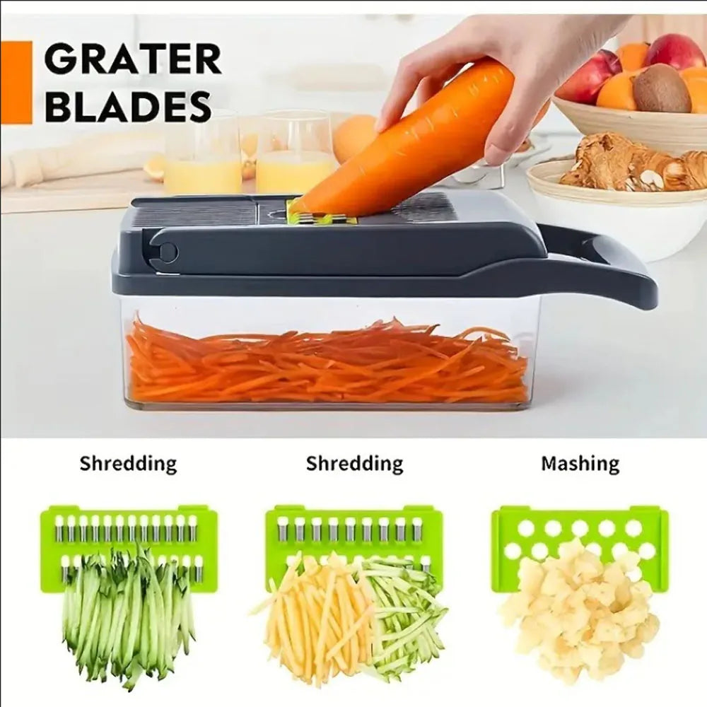 Vegetable Chopper & Slicer with Container