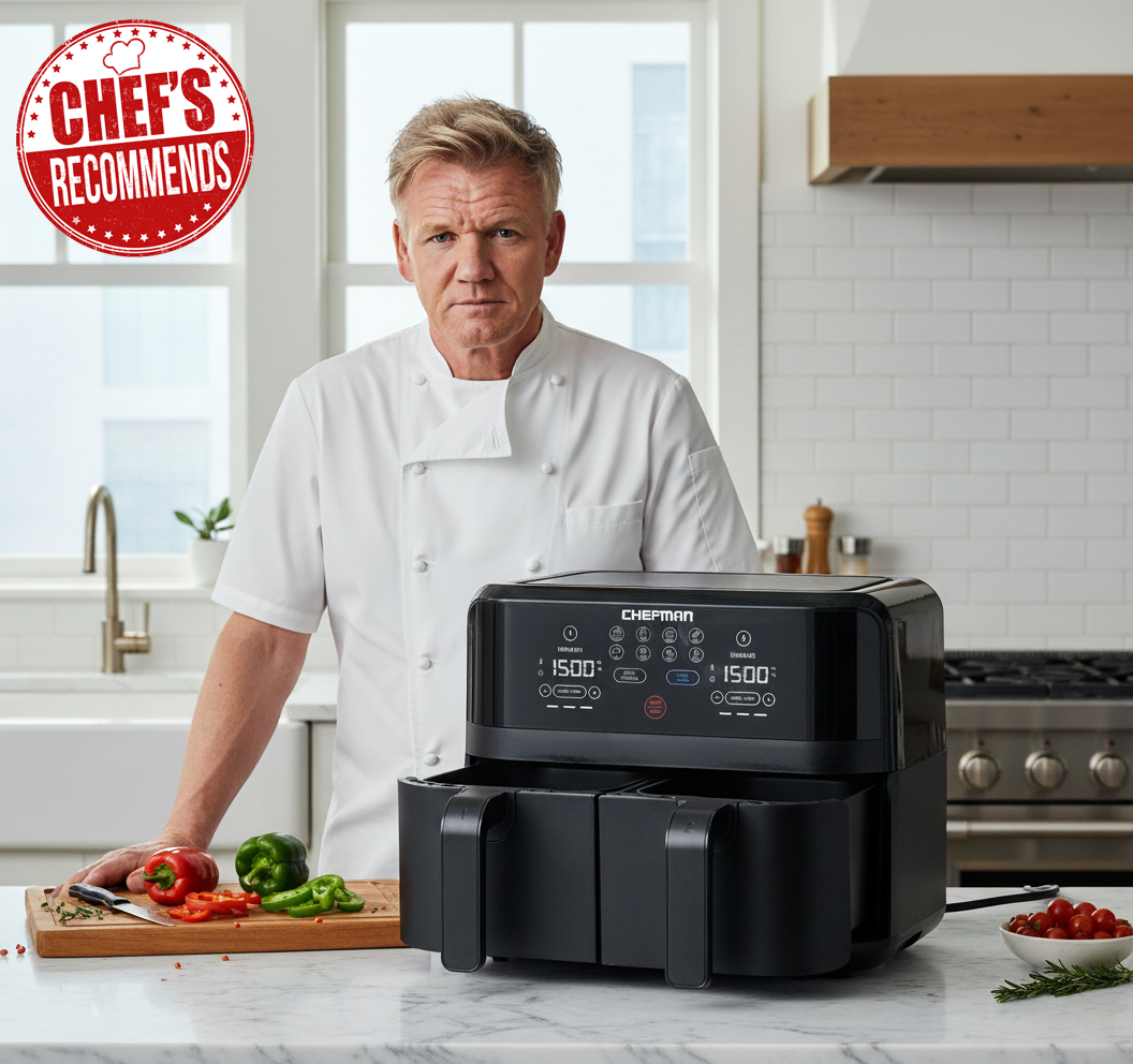 TurboFry Touch Dual Air Fryer - 2-Basket Capacity, Digital Controls & Healthy Meals