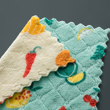 5pcs Super Absorbent Reusable Kitchen Dishcloths