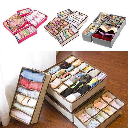 Foldable Underwear Drawer Organizer Set (4pcs)