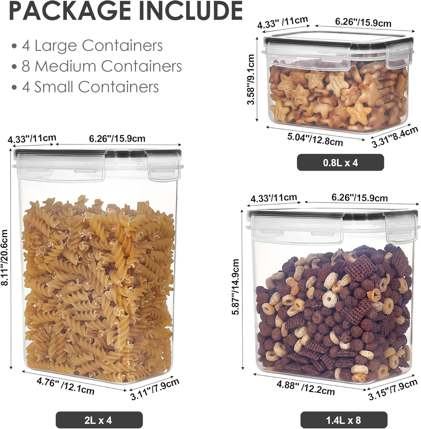 Vtopmart 16 Airtight Food Storage Containers Set