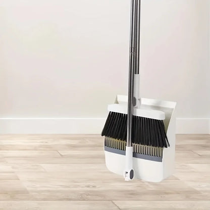 Broom and Dustpan Set with Long Handle Durable