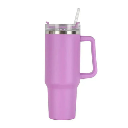 40oz Insulated Steel Travel Mug with Straw